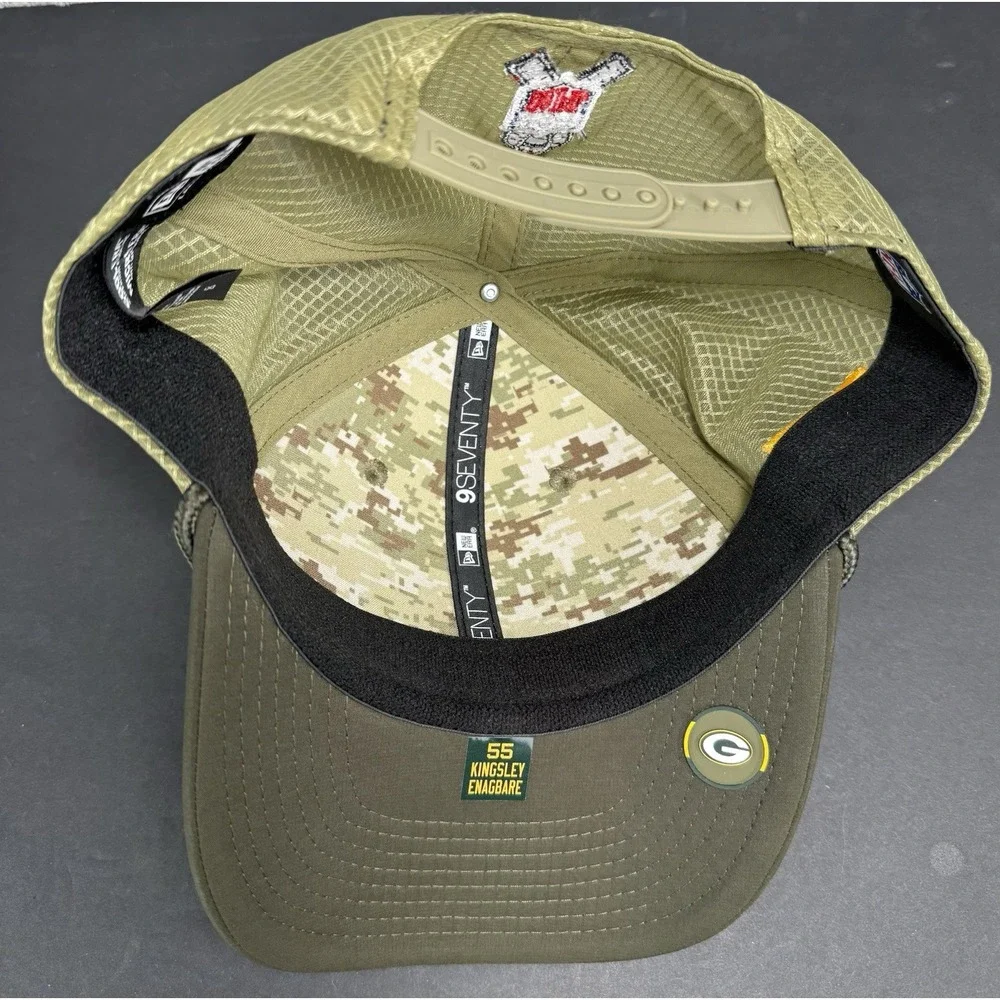 Green Bay Packers New Era‎ NFL Salute To Service #55 Enagbare SnapBack Large/XL